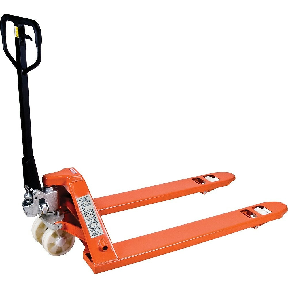 Image of Kleton Heavy-Duty Hydraulic Pallet Truck, Steel, 48" x 6-1/4", 5500 Lbs. Capacity