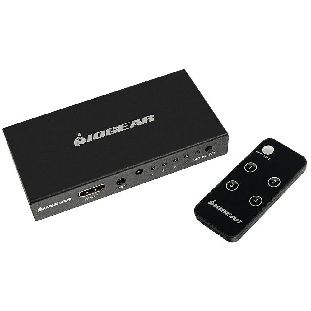 Image of Iogear GHDSW4K4 4-Port 4K HDMI Switch with Remote