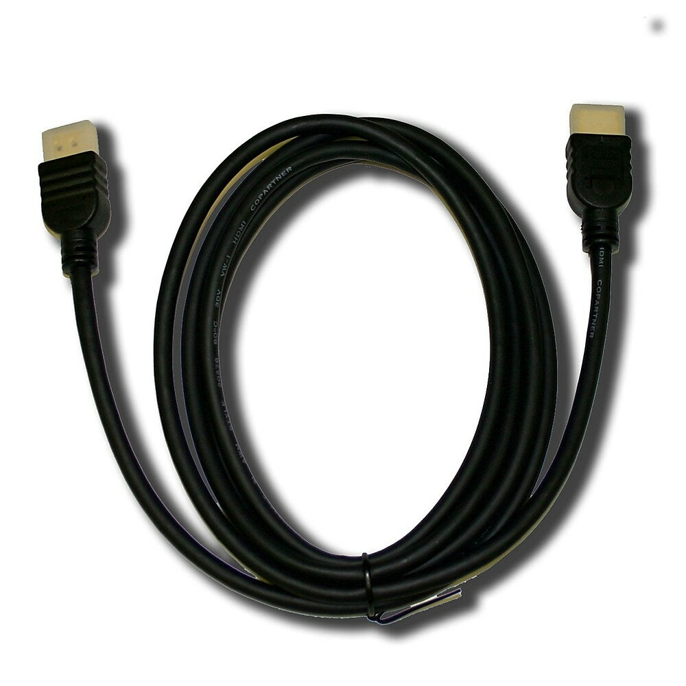 Image of TygerWire 12' Male to Male HDMI Cable, 1.1" x 6.3" x 6.3", Black