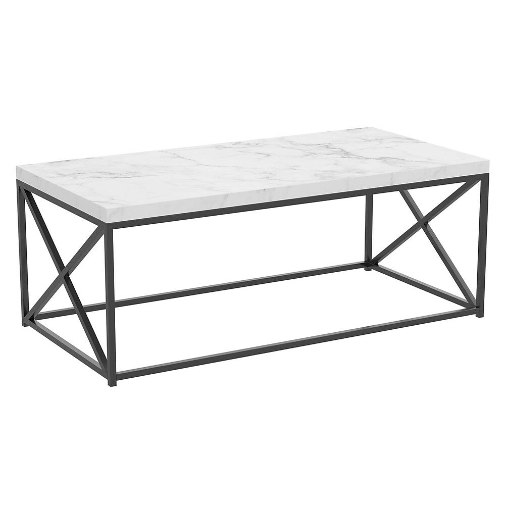 Image of Safdie & Co Coffee Table - 44L - Marble Black