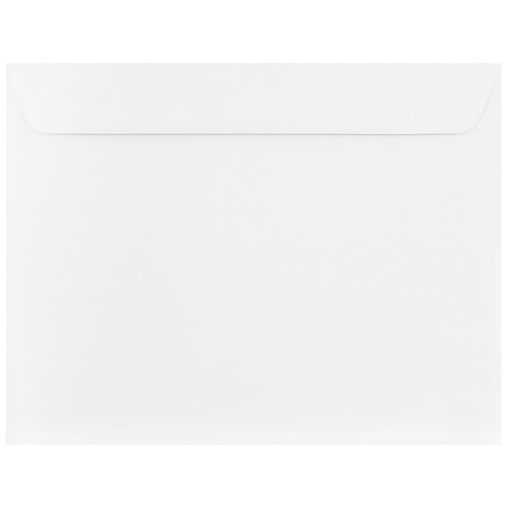 Image of JAM Paper 10 x 13 Booklet Envelopes, Strathmore Bright White Wove, 1000 Pack (900855504B)