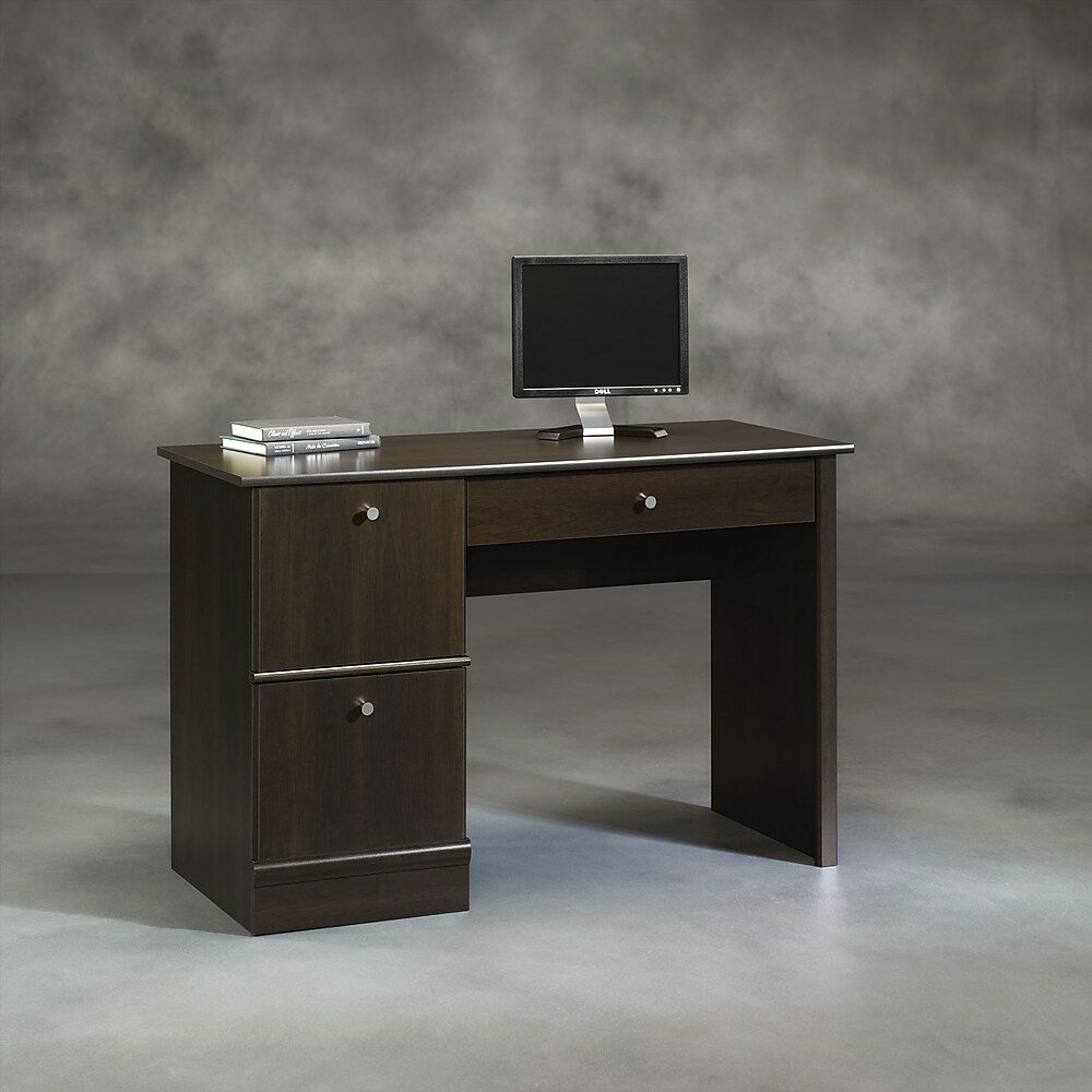 Image of Sauder Select Computer Desk, Cinnamon Cherry, Brown