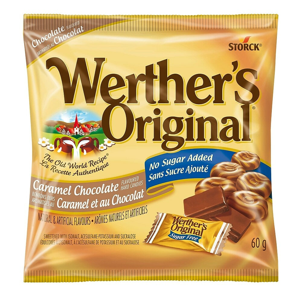 Image of Werther's Original Chocolate - No Sugar Added - 12 pieces/60g