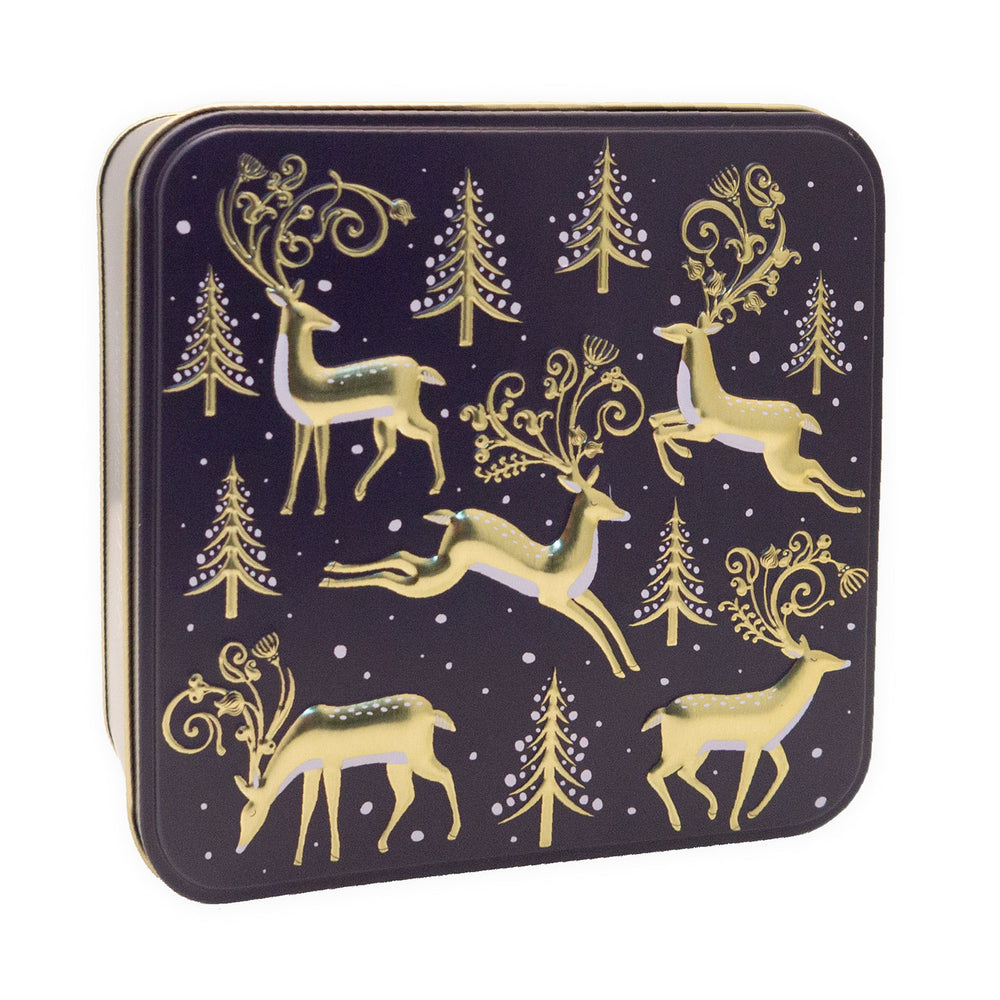 Image of Grandma Wild's Golden Stags with Christmas Trees Tin - 160g