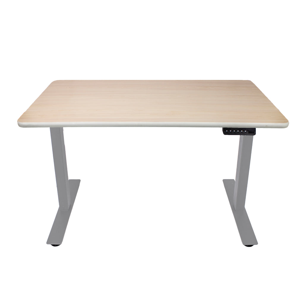 Image of AnthroDesk 48" Electric Standing Desk - Maple and White (SMP-WM48-G), Grey