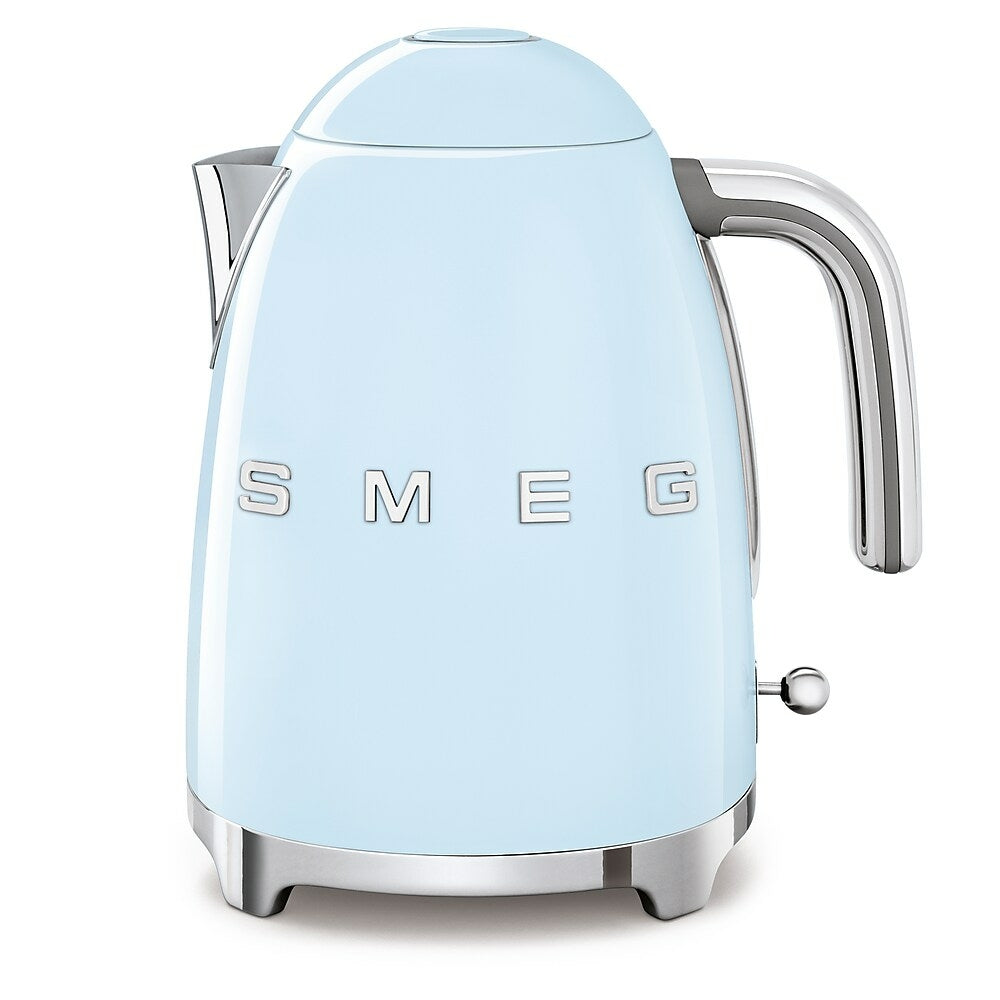 Image of SMEG 50's Style Fixed Temperature Electric Kettle, Pastel Blue (KLF03PBUS)