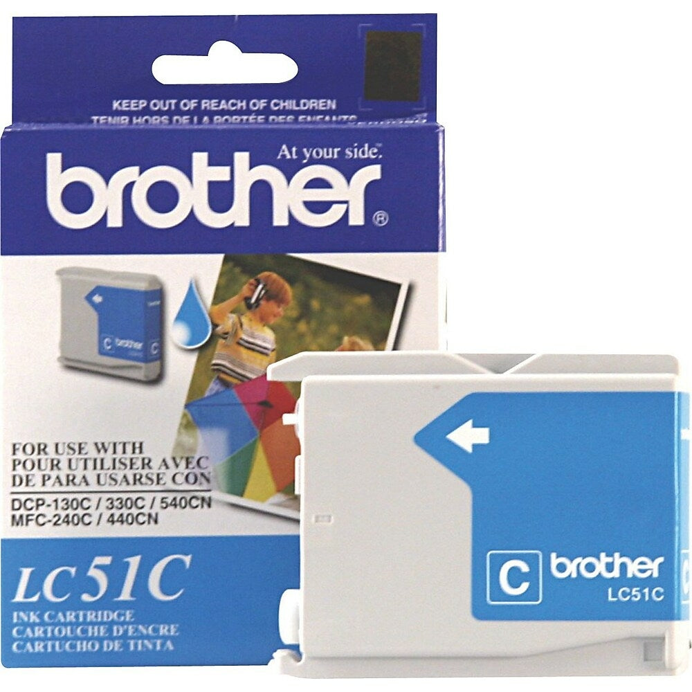 Image of Brother LC51 Cyan Ink Cartridge (LC51CS)