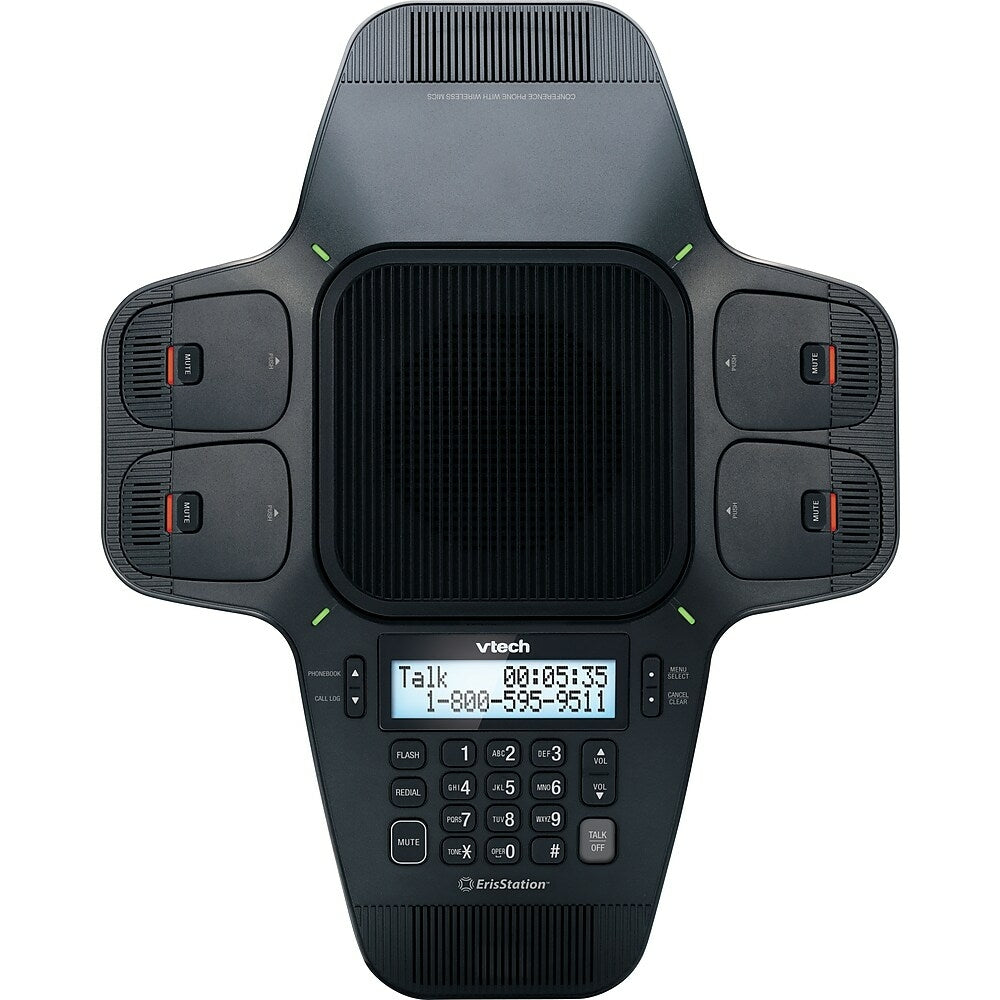 Image of Vtech VCS704 ErisStation Conference Phone with Wireless Mics
