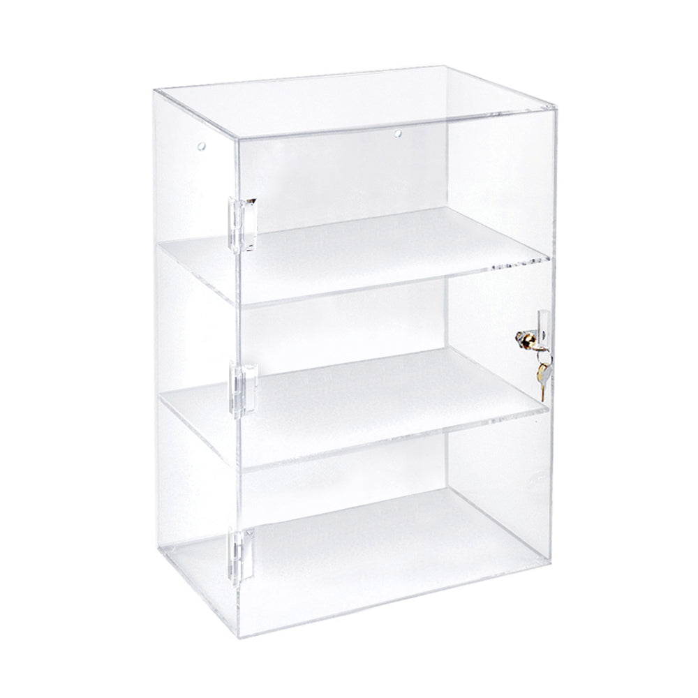 Image of Azar 2-Shelf Acrylic Lockbox Countertop Display Case - 12.375" W