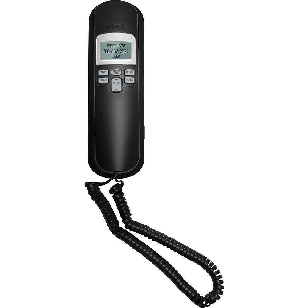 Image of VTech CD1113 Corded Trimstyle Phone, Black