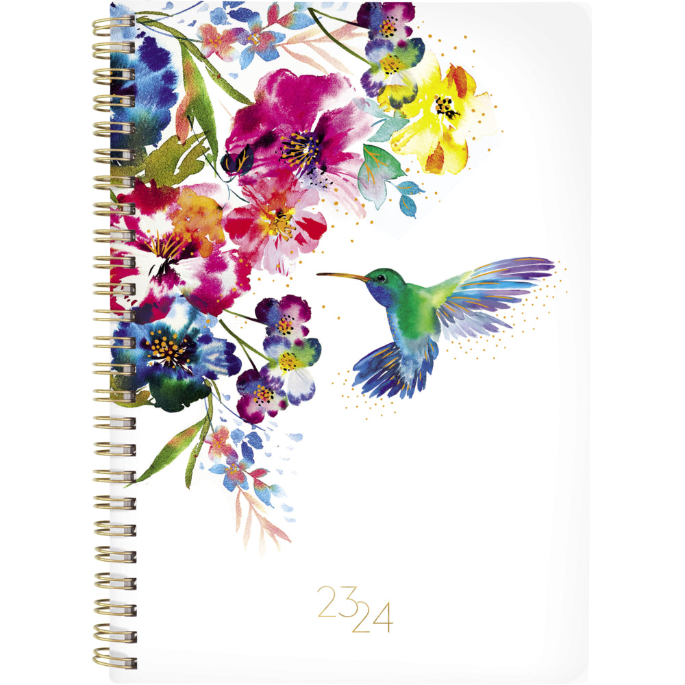 Image of Papyrus 2023-2024 Academic Monthly Planner - 8-1/2" x 6" - Floral - Bilingual, Multicolour