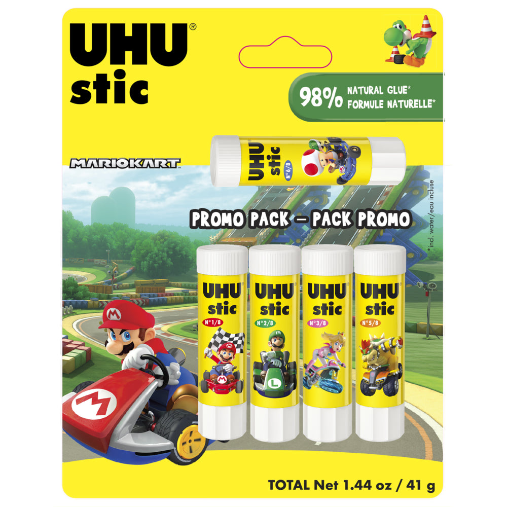 Image of UHU Super Mario Glue Sticks - 5 Pack