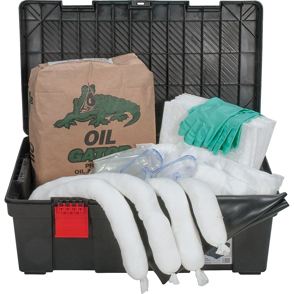 Image of Zenith Safety 31-Gallon Tool Box Spill Kits, Oil Only, With Storage Container