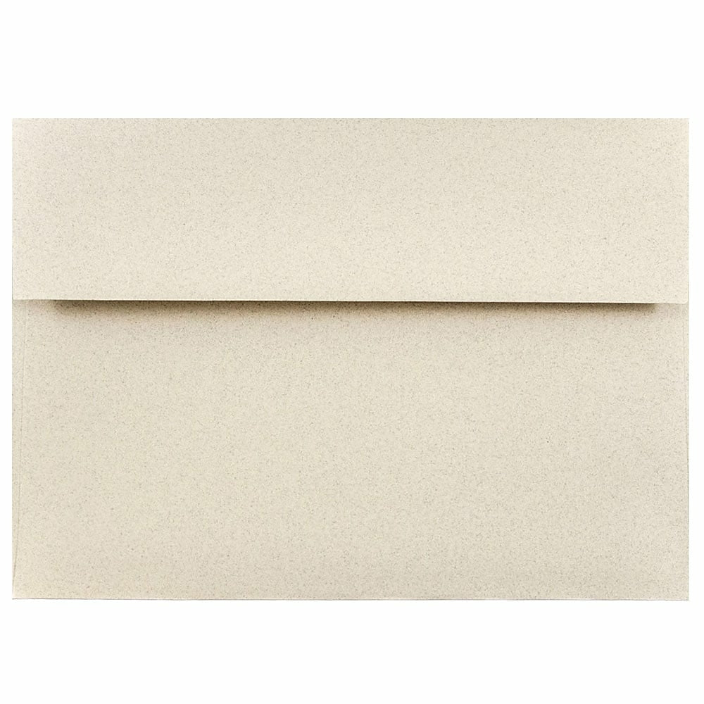 Image of JAM Paper A7 Invitation Envelopes, 5.25 x 7.25 Sandstone Ivory Recycled, 1000 Pack (41403B), Brown