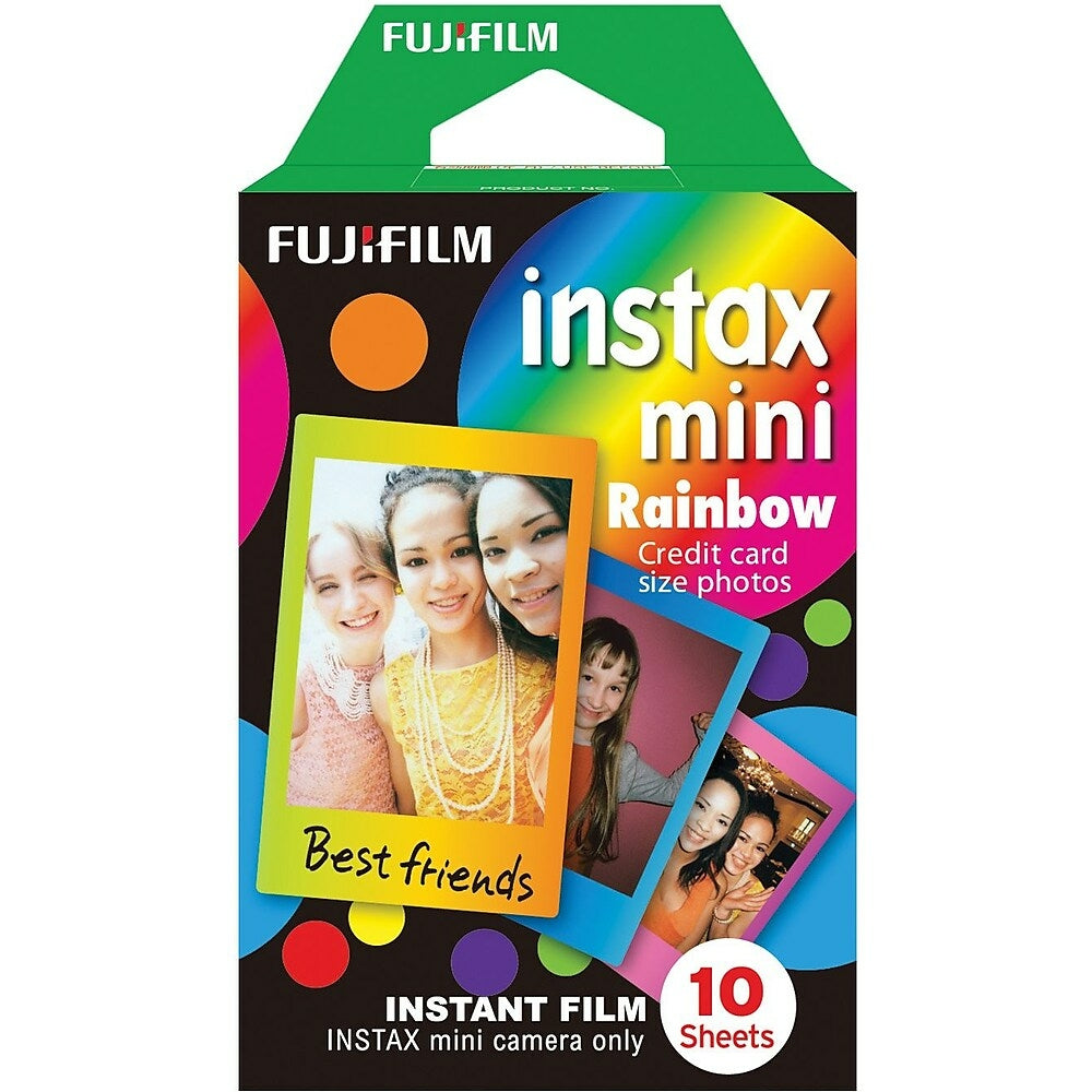 Image of Fujifilm Instax Mini Rainbow Instant Film, Multicolour