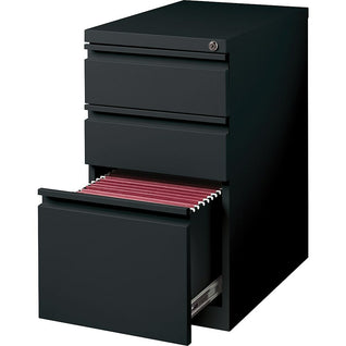 Caisson 2 tiroirs sur roulettes rangement bureau mobile pour documents  format a4 classeurs suspendus style industriel marron rustique et noir  12_0001475