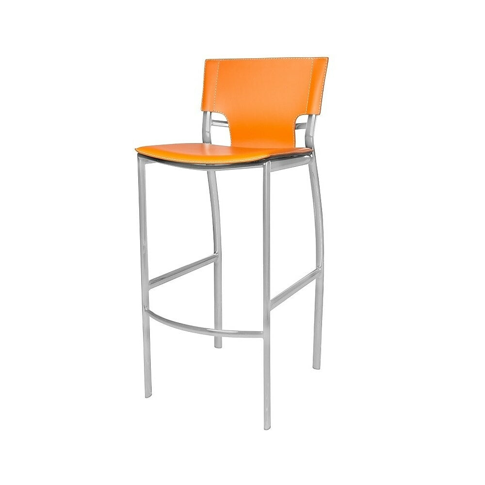 Image of Plata Import Venice Stool, 30"H, Orange Tan (A-5041B-OT)