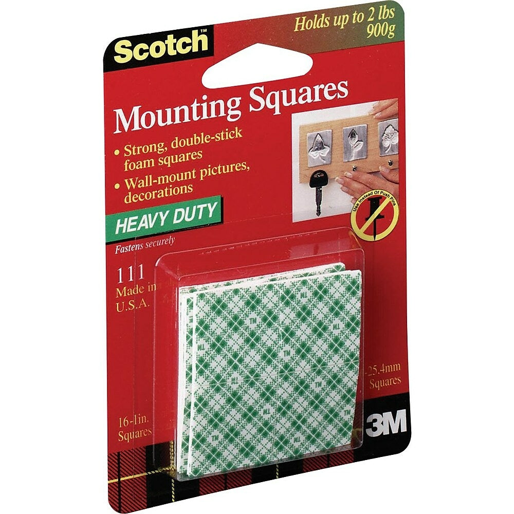 Image of Scotch 1" Mounting Squares, 16 Pack