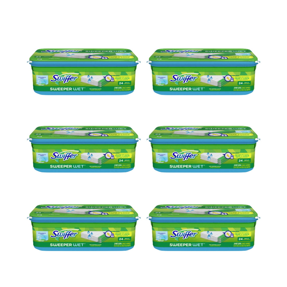 Image of Swiffer Sweeper Wet Mopping Cloths - Multi-Surface Floor Cleaner - Fresh Scent - 24 Pack