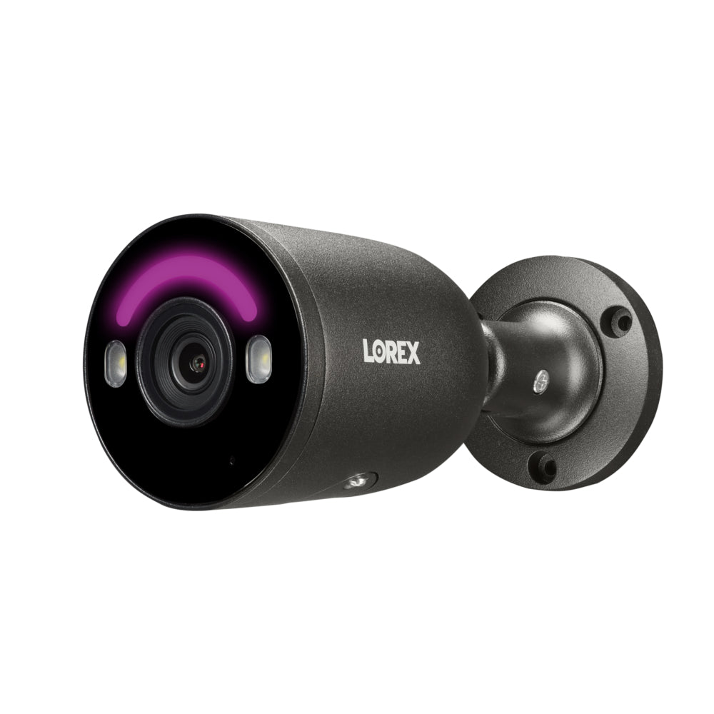 Image of Lorex Halo Series H14 4K IP Wired Bullet Security Camera with Smart Security Lighting - Black