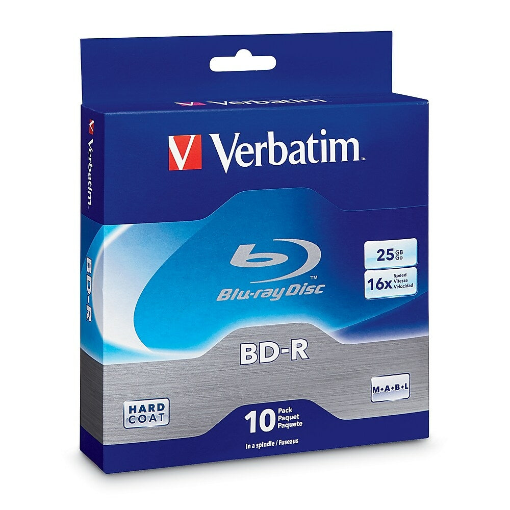 Image of Verbatim BD-R 25GB, 10-Pack Spindle Box, 10 Pack