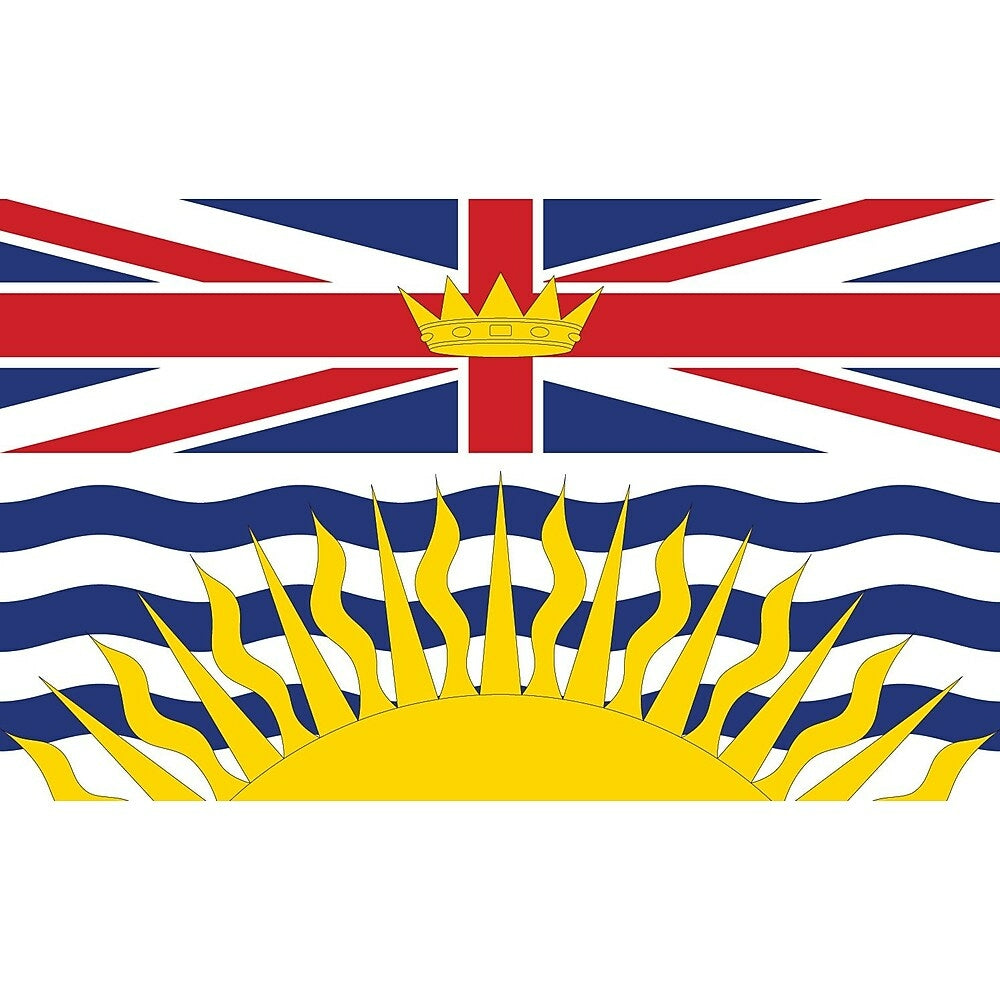 Image of Provincial Flag, British Columbia, 4" x 6", 12 Pack