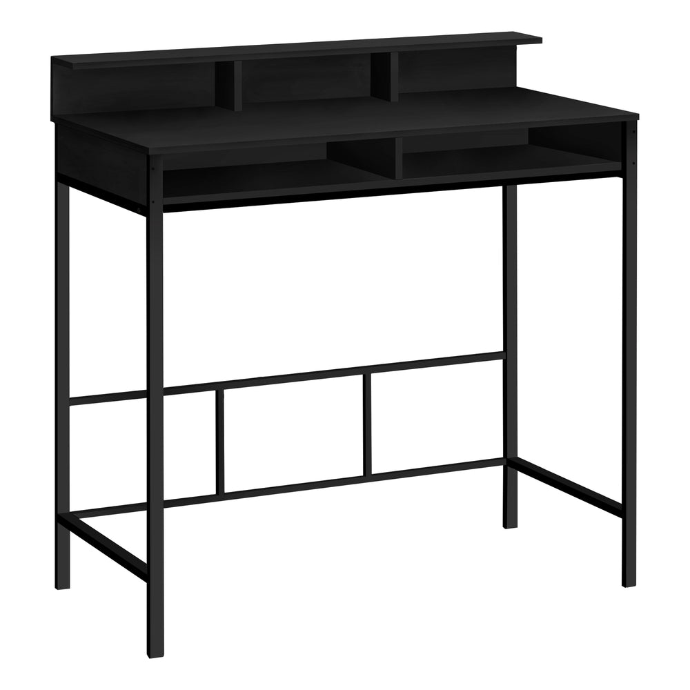 Image of Monarch Specialties - 7700 Computer Desk - Home Office - Standing - Storage Shelves - 48"L - Work - Laptop - Metal - Black