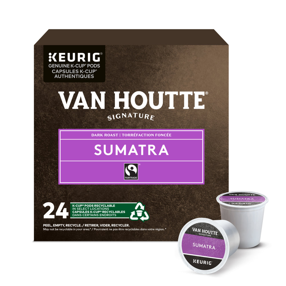 Image of Van Houtte Sumatra - Dark Roast - K-Cup Coffee Pods - 24 Pack