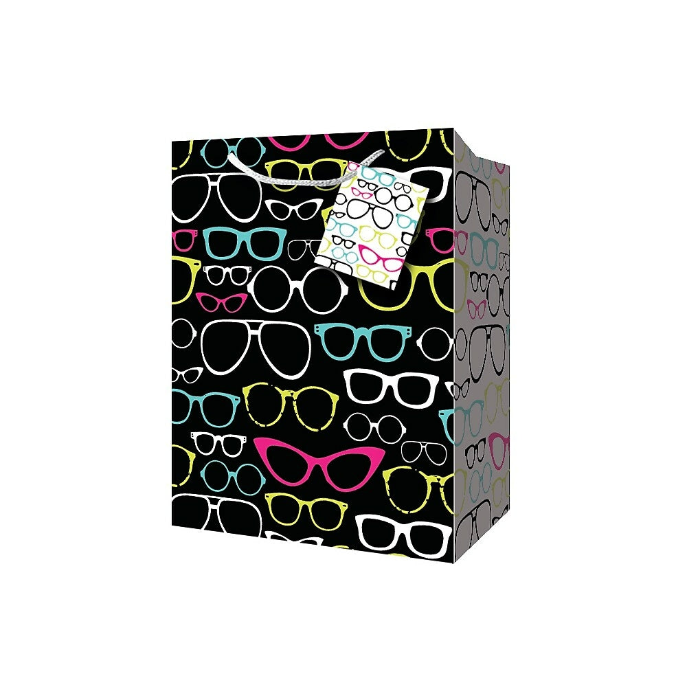 Image of Millbrook Studios Feminine Gift Bags - Small - Glasses - 12 Pack (47406)