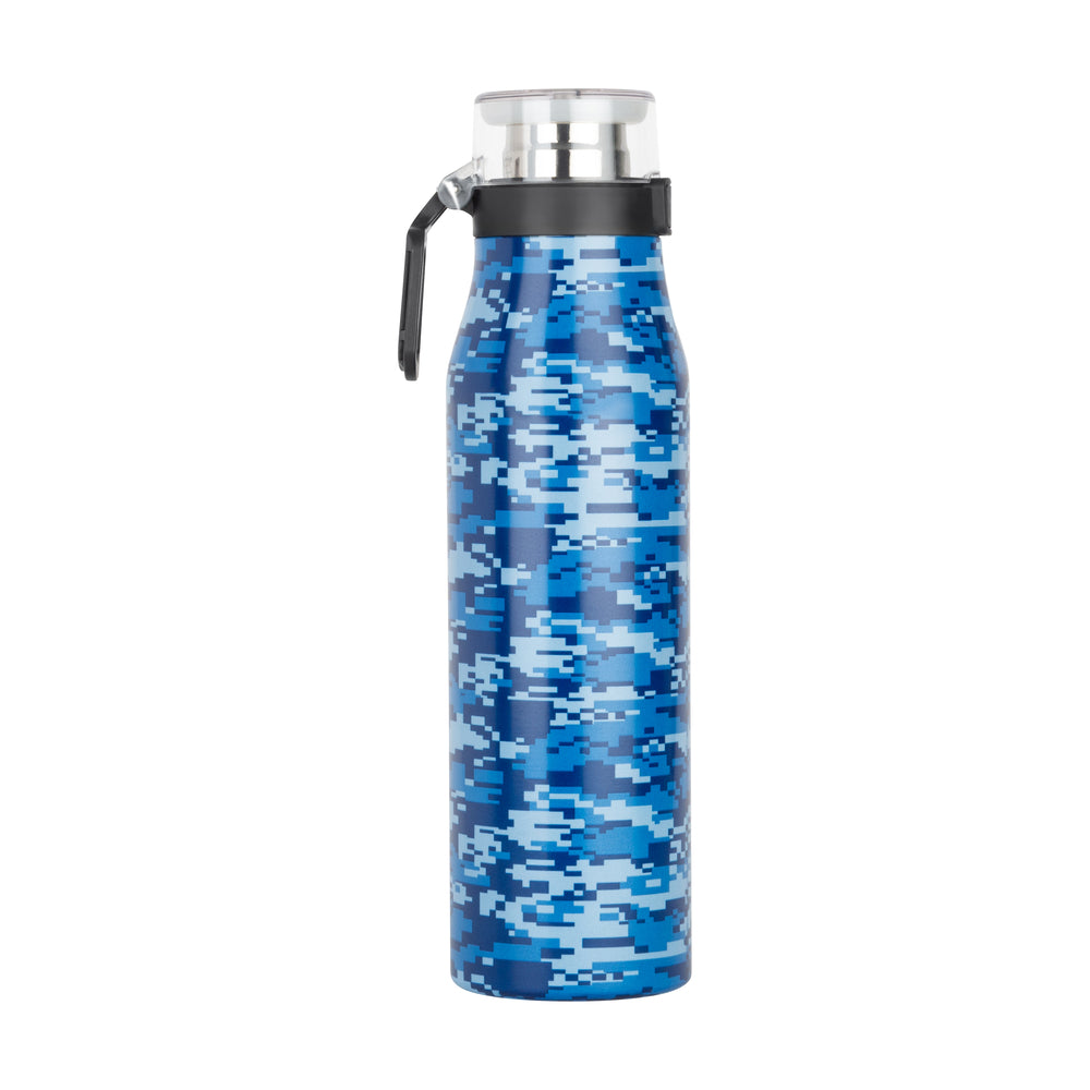 Image of Pep Rally Stainless Steel Water Bottle - 680ml - Freestyle, Blue