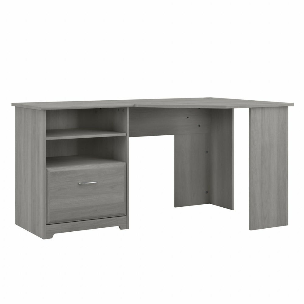 Image of Bush Furniture Cabot 60"W Corner Desk with Storage - Modern Grey