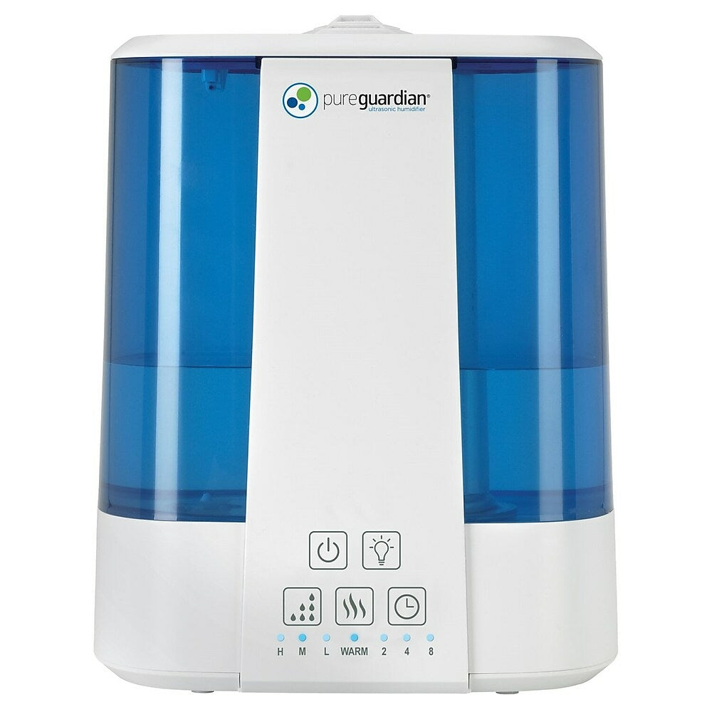 Image of PureGuardian 100-Hour Easy Top Fill Ultrasonic Warm & Cool Mist Humidifier with Aromatherapy Tray