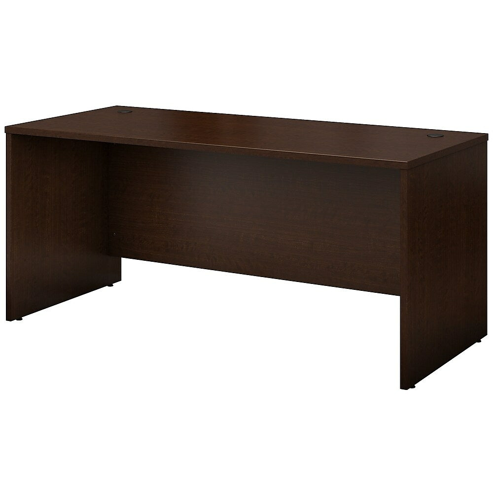 Image of Bush Business Furniture Westfield 66"W x 30"D Office Desk, Mocha Cherry (WC12942A), Brown