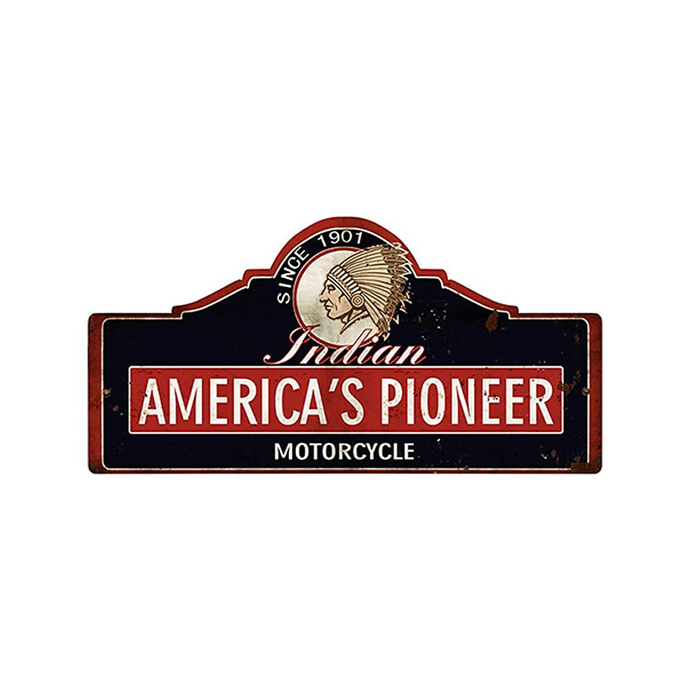 Image of Sign-A-Tology America's Pioneer Vintage Wooden Sign - 16" x 31.5"