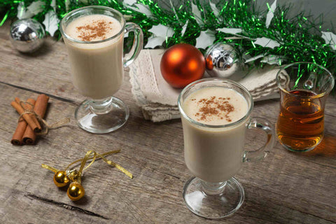 how to make coffee eggnog lattes