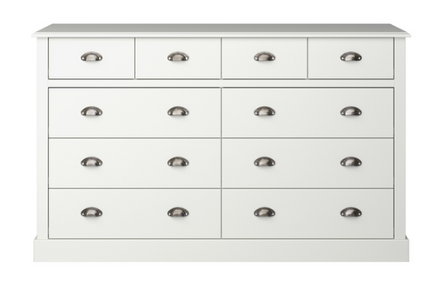 Steens Sandringham 4 + 6 Drawer Sideboard White-Better Bed Company 