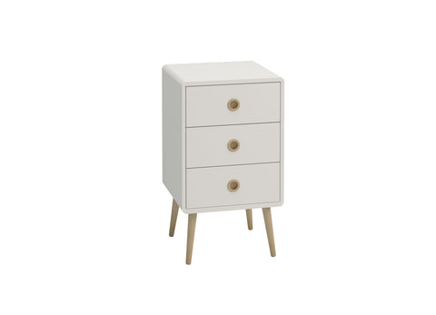 Steens Soft Line White 3 Drawer Chest-Better Bed Company 