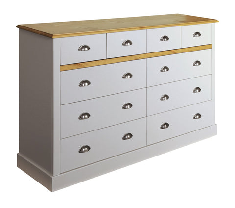 Grey And Pine Chest Of Draws 