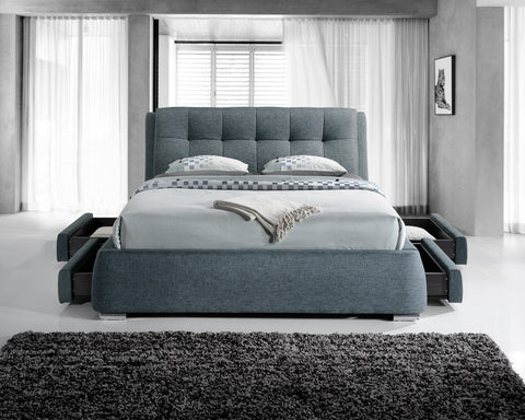 Artisan Bed Company Grey Fabric Draw Bed Frame-Better Bed Company 