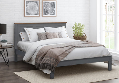 Flintshire Furniture Conway Grey Painted Oak Bed Frame-Better Bed Company 