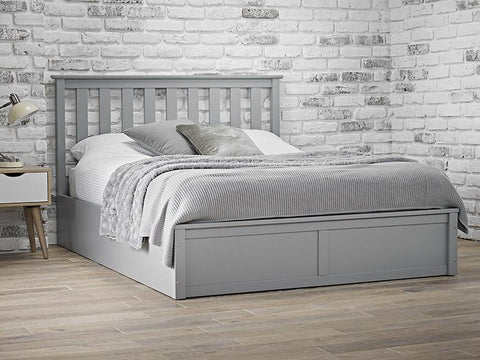 LPD Furniture Oxford Grey Ottoman Bed-Better Bed Company 