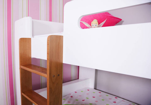 Jessy Bunk Bed Ladder Close View-Better Bed Company