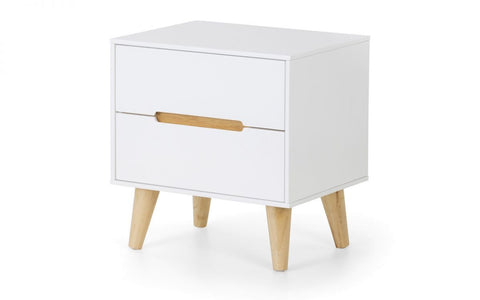 Julian Bowen Alicia 2 Drawer Bedside Chest-Better Bed Company