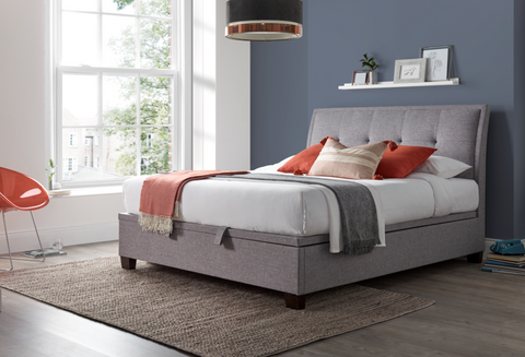 Kaydian Accent Marbella Grey Ottoman Bed Frame-Better Bed Company 