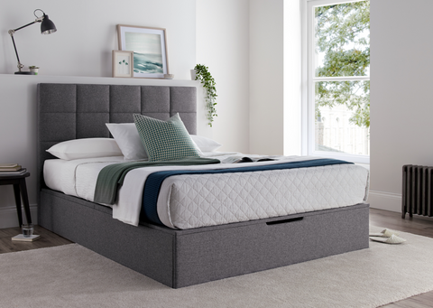 Kaydian Whitburn Spirit Platine Ottoman Bed Frame-Better Bed Company 