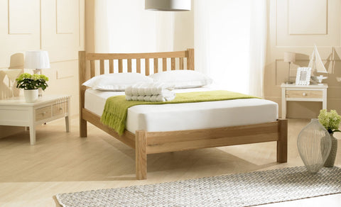 Double Oak Bed Frame 