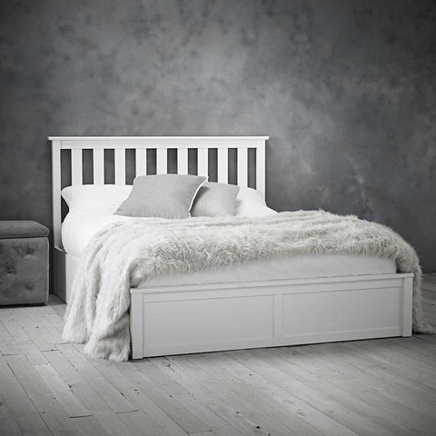 LPD Furniture Oxford White Ottoman Bed-Better Bed Company 