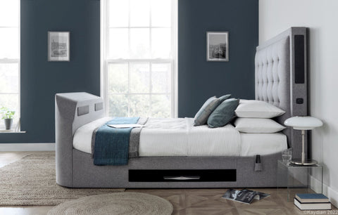 Kaydian Titan Marbella Grey TV Bed-Better Bed Company 
