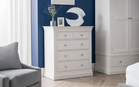 Julian Bowen Clermont 3+2 Drawer Chest-Better Bed Company 