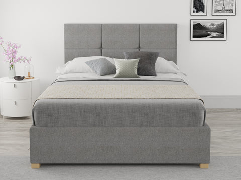 Double Grey Ottoman Bed-Better Bed Company 